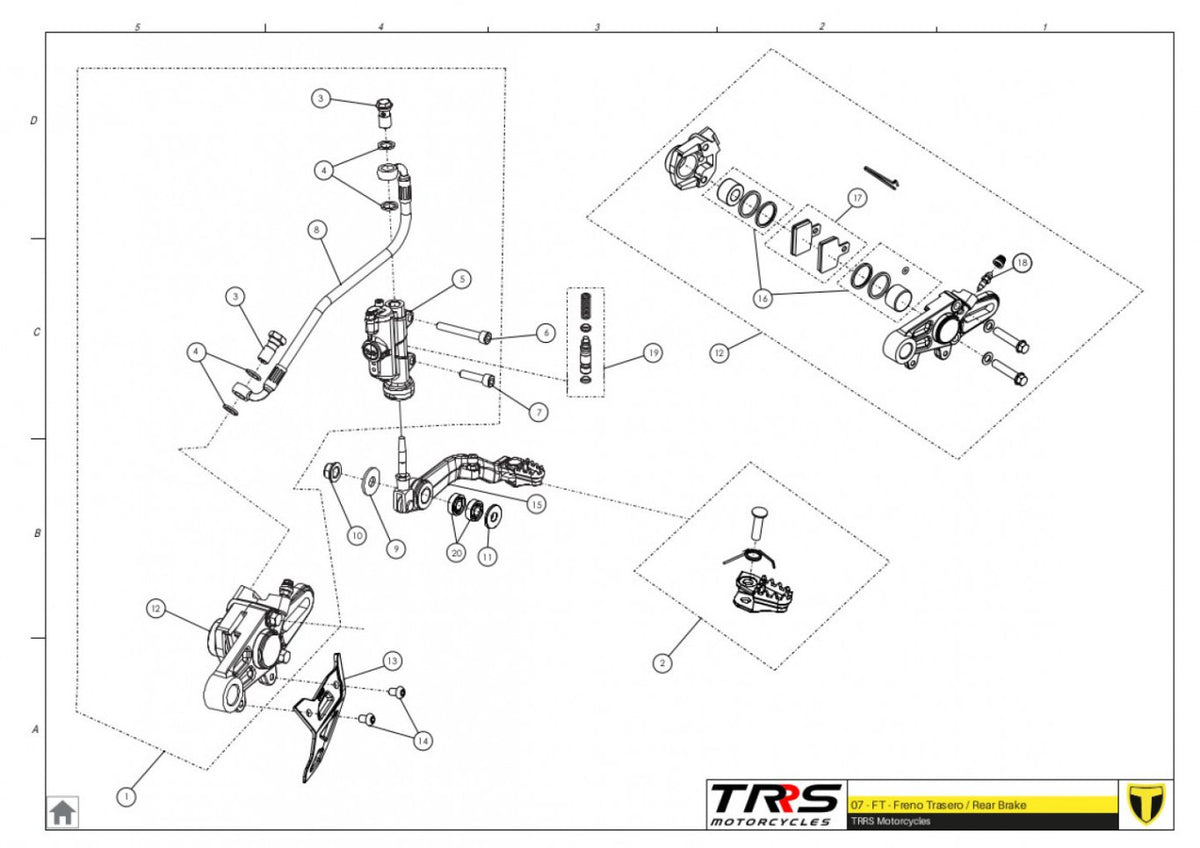 TRRS 2024 ONE RR — 07TR Aizmugurējā bremze