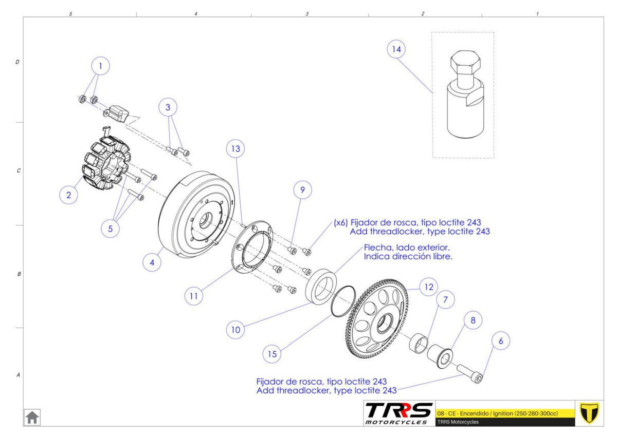 TRRS 2025 ONE RR ELECTRIC START — 08MT Aizdedze