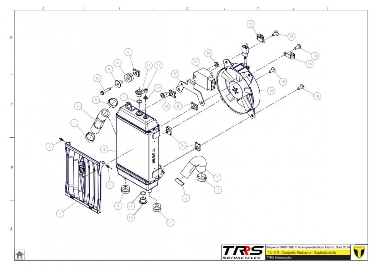 TRRS 2024 ONE R ELECTRIC START (COMPETITION) — 13TR Radiators
