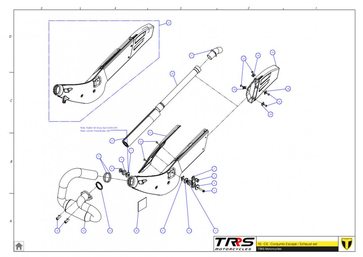 TRRS 2024 ONE RR ELECTRIC START (HOMOLOGATED) — 10TR Izpūtējs