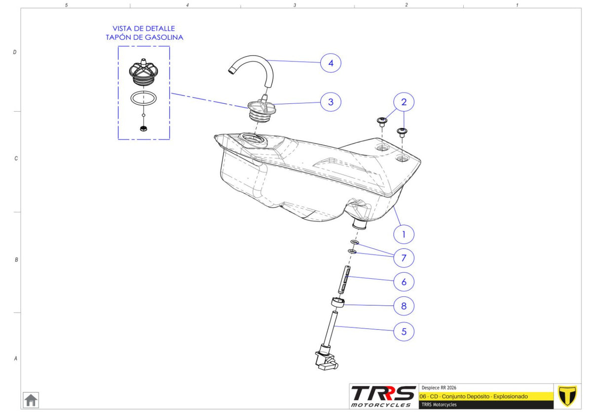 TRRS 2026 ONE RR — 06TR Degvielas tvertne