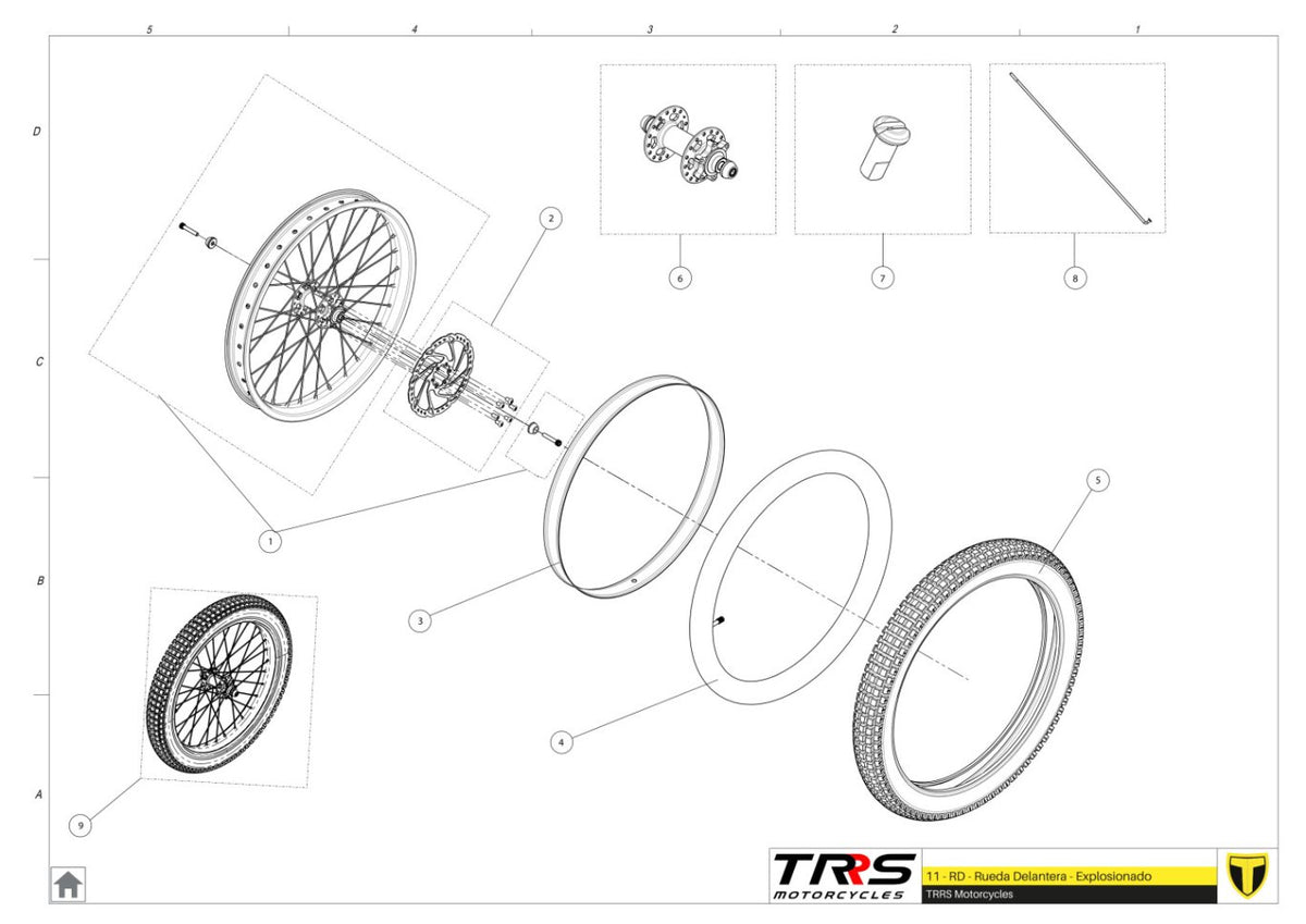 TRRS 2025 ON-E KIDS 16" — 11TR Priekšējais ritenis