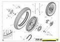 TRRS 2023 XTRACK ONE RR (HOMOLOGATED) — 12TR Aizmugurējais ritenis