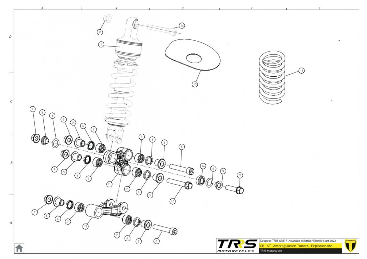 TRRS 2023 ONE R ELECTRIC START (COMPETITION) — 05TR Amortizators