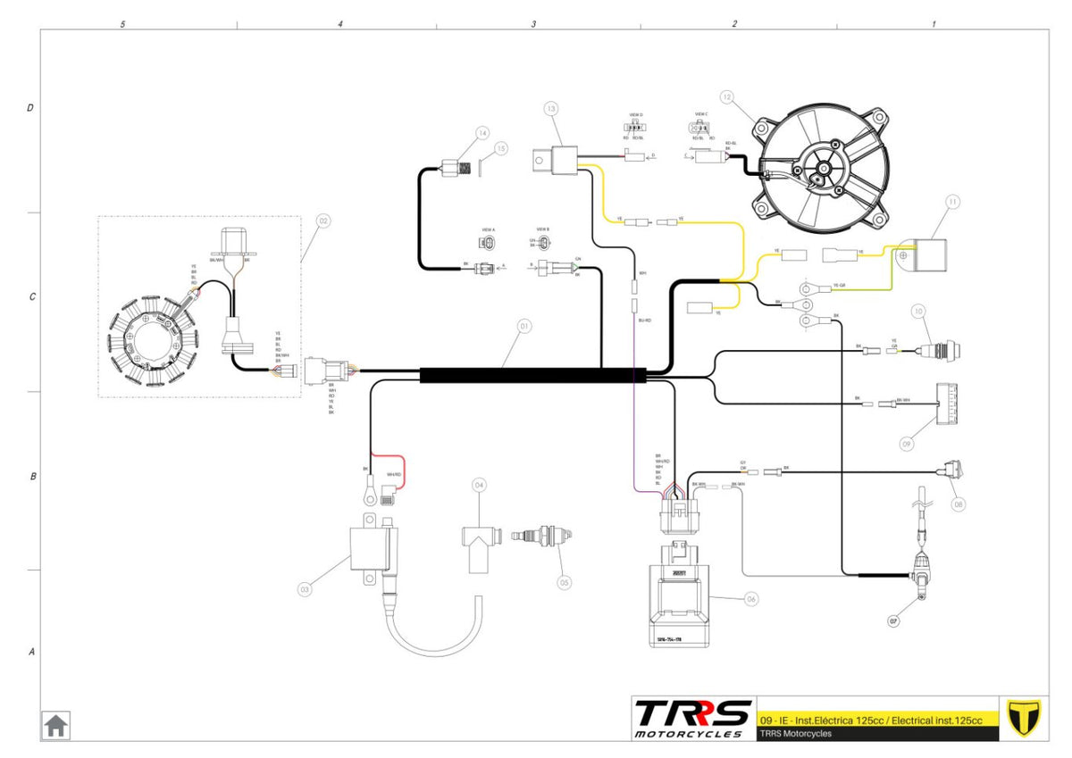 TRRS 2025 ONE RR — 09BTR Elektroinstalācija 125cc