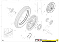 TRRS 2025 ONE GOLD ELECTRIC START (INJECTION) — 12TR Aizmugurējais ritenis
