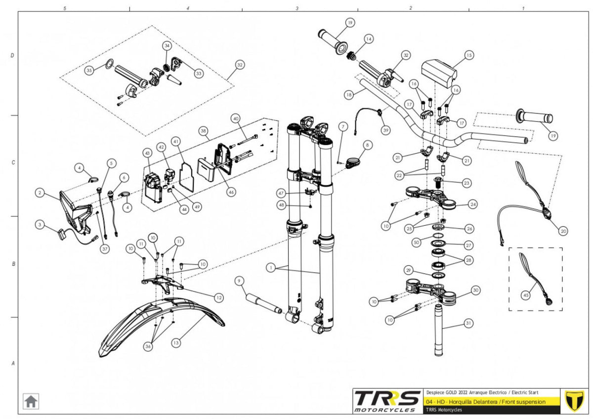TRRS 2023 ONE GOLD ELECTRIC START — 04TR Balstiekārta