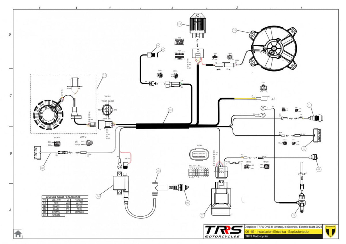 TRRS 2024 ONE R ELECTRIC START (COMPETITION) — 09TR Elektroinstalācija