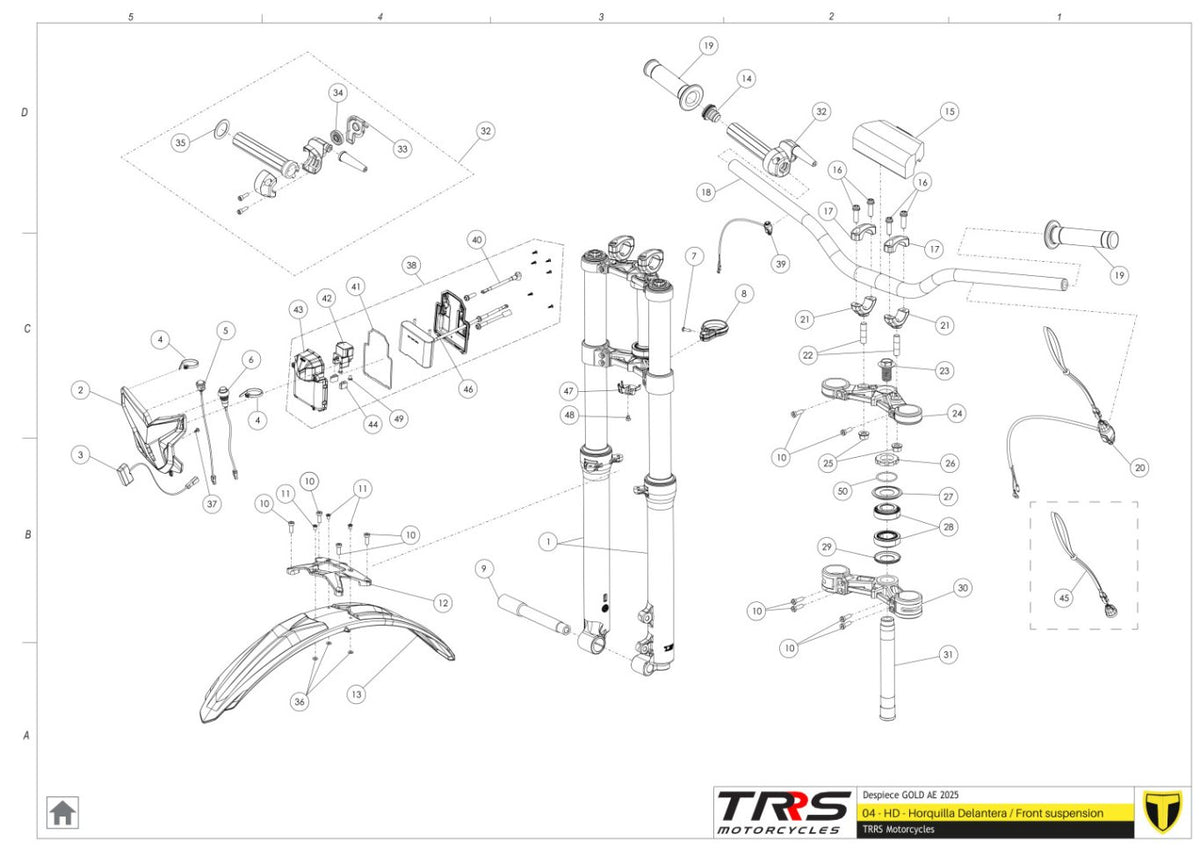TRRS 2025 ONE GOLD ELECTRIC START — 04TR Balstiekārta