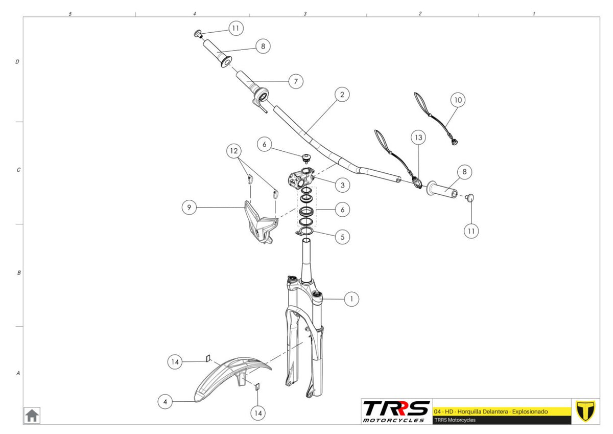 TRRS 2025 ON-E KIDS 16" — 04TR Priekšējā balstiekārta