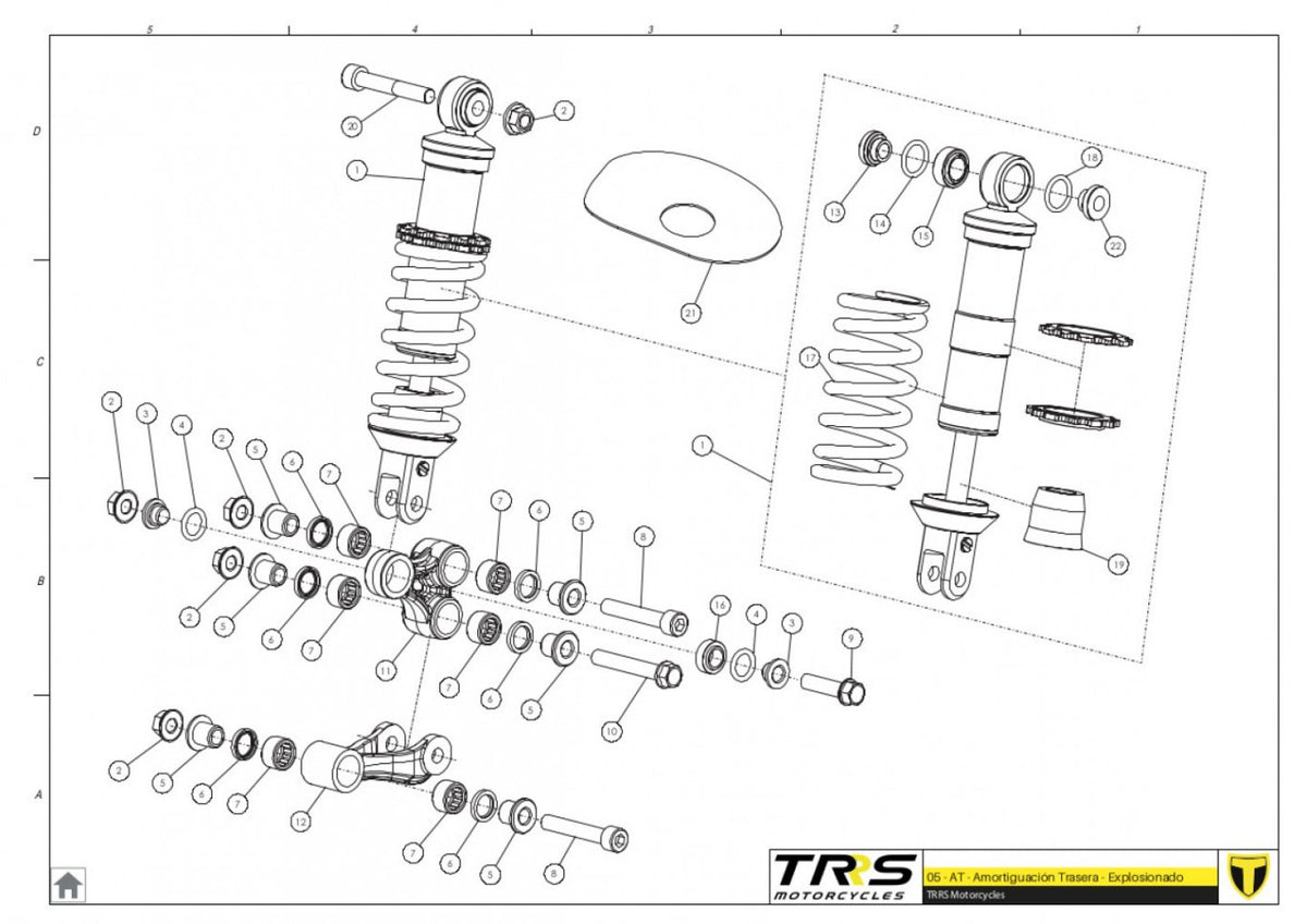 TRRS 2024 ONE ELECTRIC START — 05TR Amortizators
