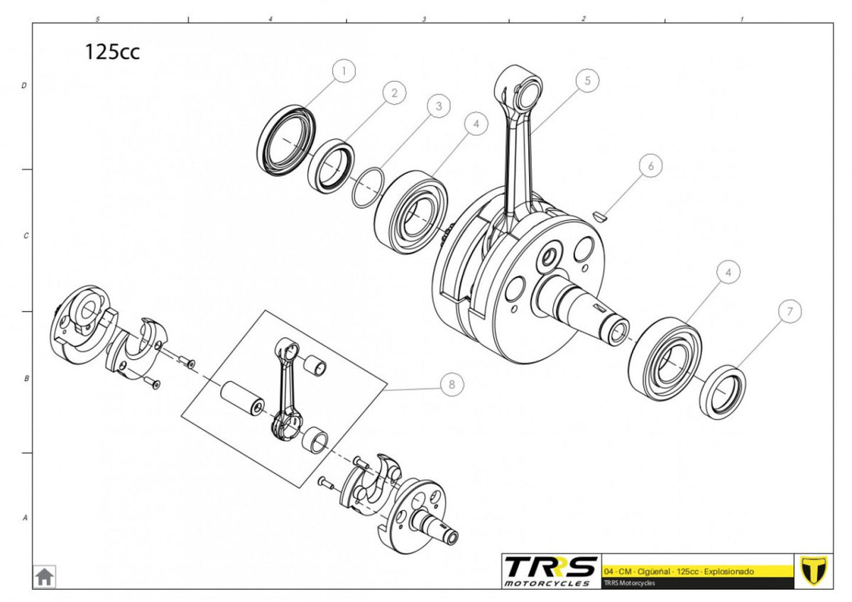 TRRS 2024 XTRACK ONE — 04MT-125 Kloķvārpsta 125cc