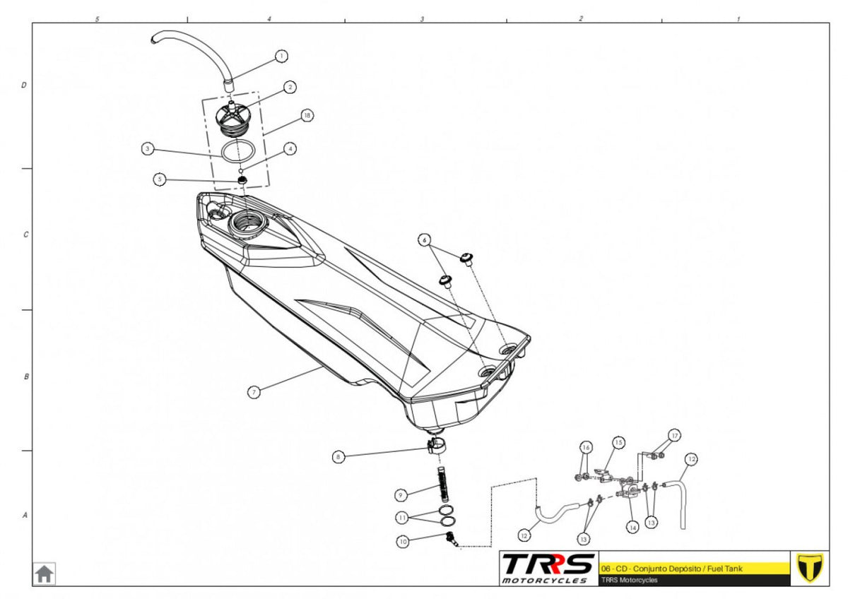 TRRS 2024 ONE RR ELECTRIC START — 06TR Degvielas tvertne