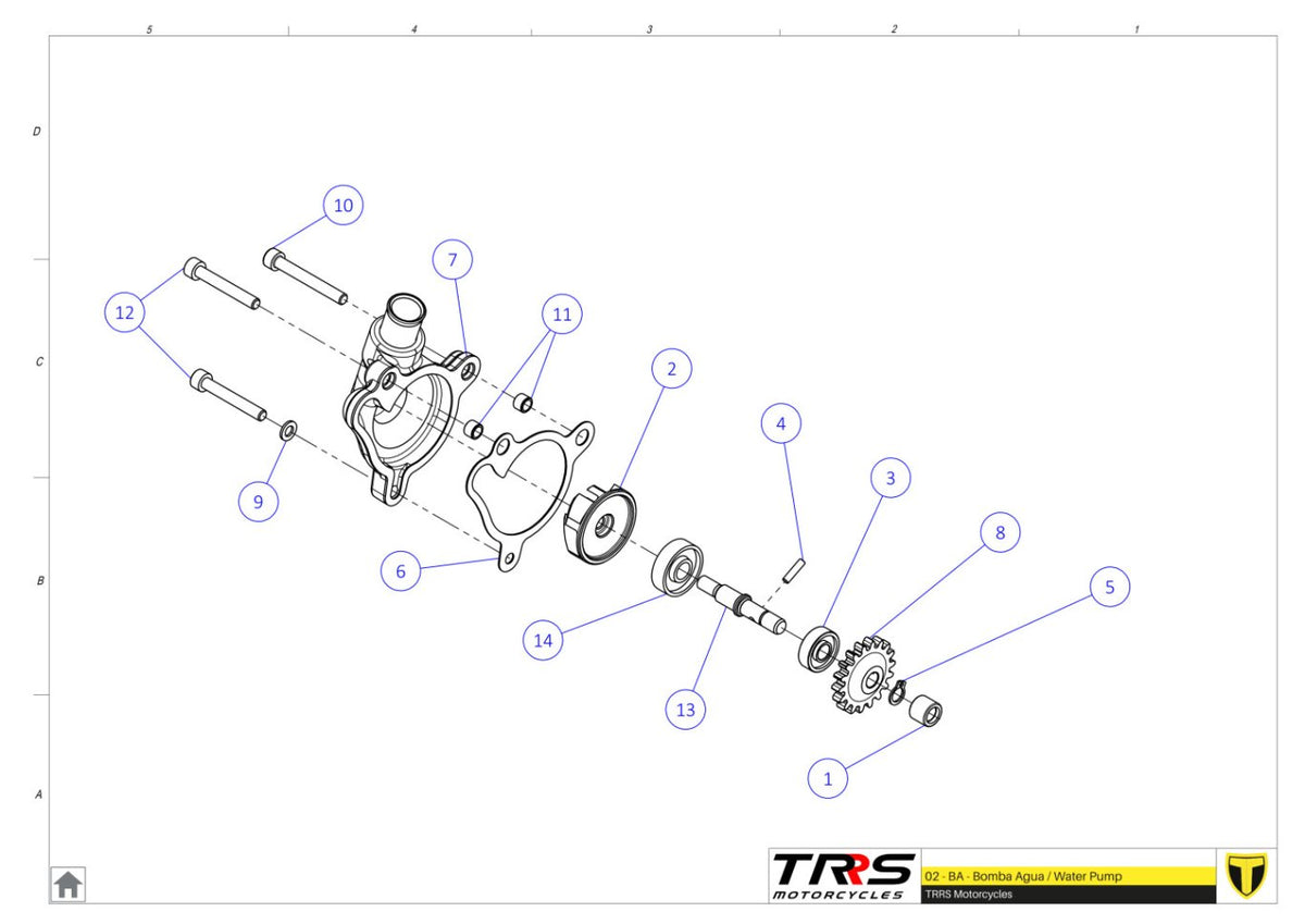 TRRS 2024 XTRACK ONE RR ELECTRIC START (COMPETITION) — 02MT Ūdens sūknis