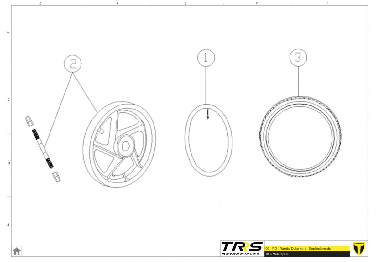 TRRS 2023 ON-E BALANCE 16" — 03EP Priekšējais ritenis