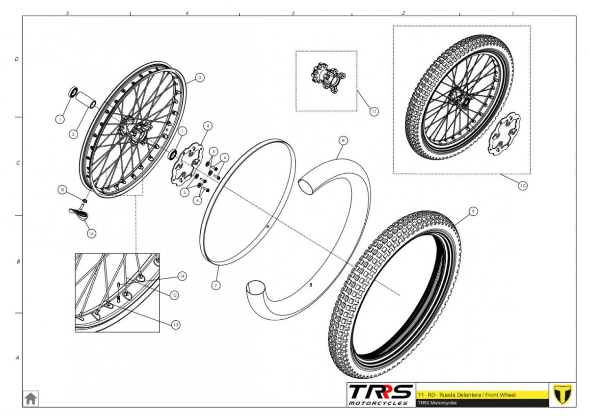 TRRS 2024 ONE RR ELECTRIC START (HOMOLOGATED) — 11TR Priekšējais ritenis