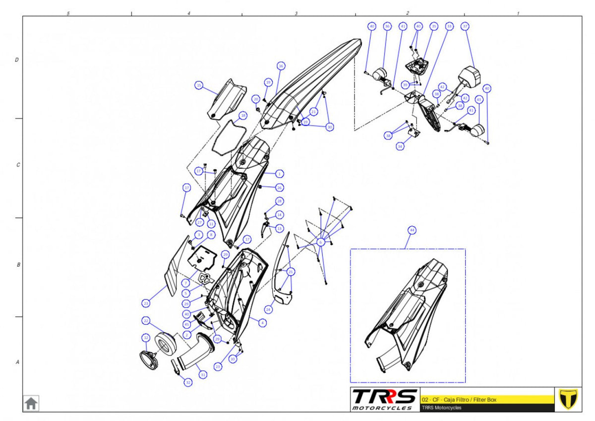 TRRS 2024 ONE RR (HOMOLOGATED) — 02TR Gaisa filtra kaste