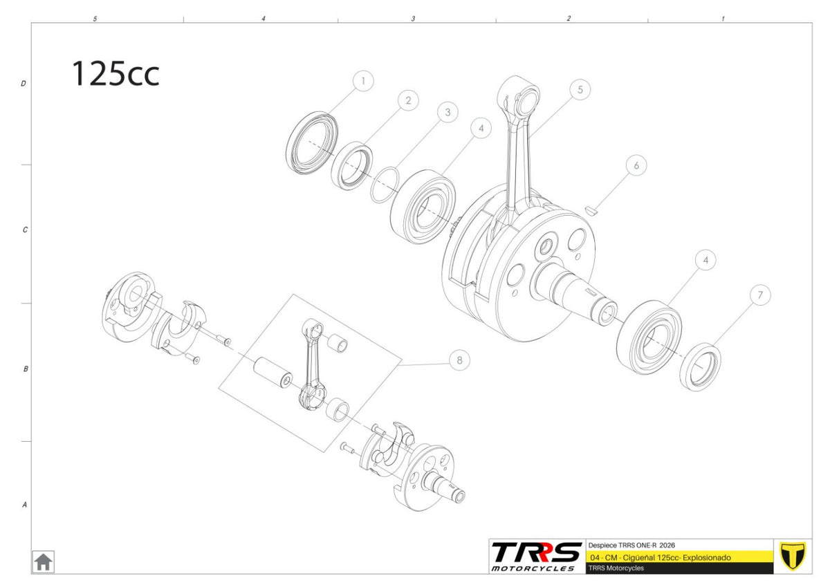 TRRS 2026 ONE R (COMPETITION) — 04MT-125 Kloķvārpsta 125cc