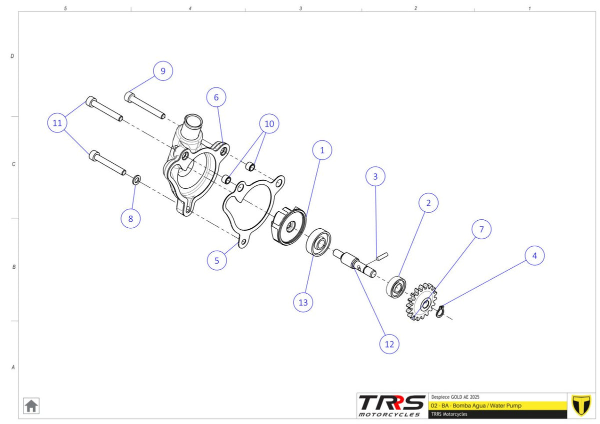 TRRS 2025 ONE GOLD ELECTRIC START — 02MT Ūdens sūknis