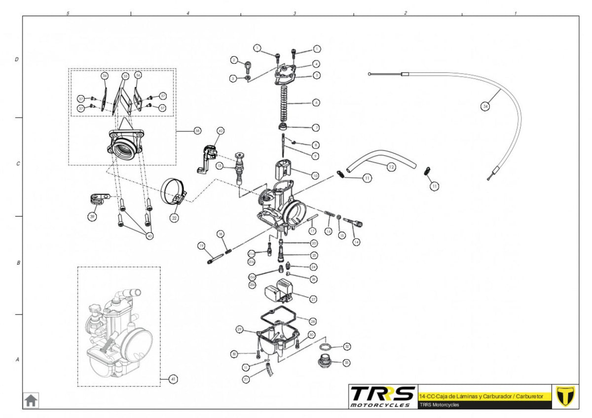TRRS 2023 XTRACK ONE RR ELECTRIC START (COMPETITION) — 14TR Karburators