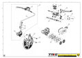 TRRS 2024 ONE R ELECTRIC START (COMPETITION) — 08TR Priekšējā bremze