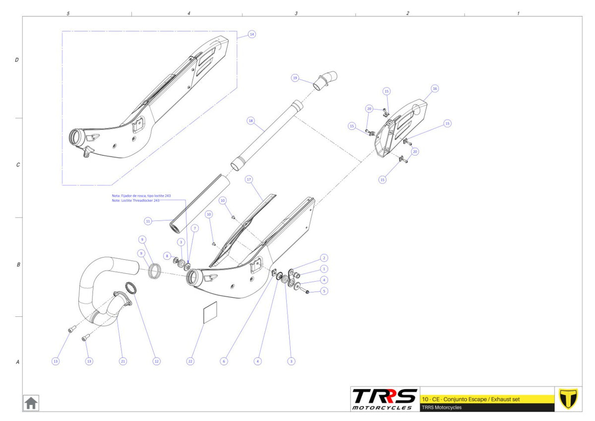 TRRS 2024 XTRACK ONE RR ELECTRIC START (COMPETITION) — 10TR Izpūtējs