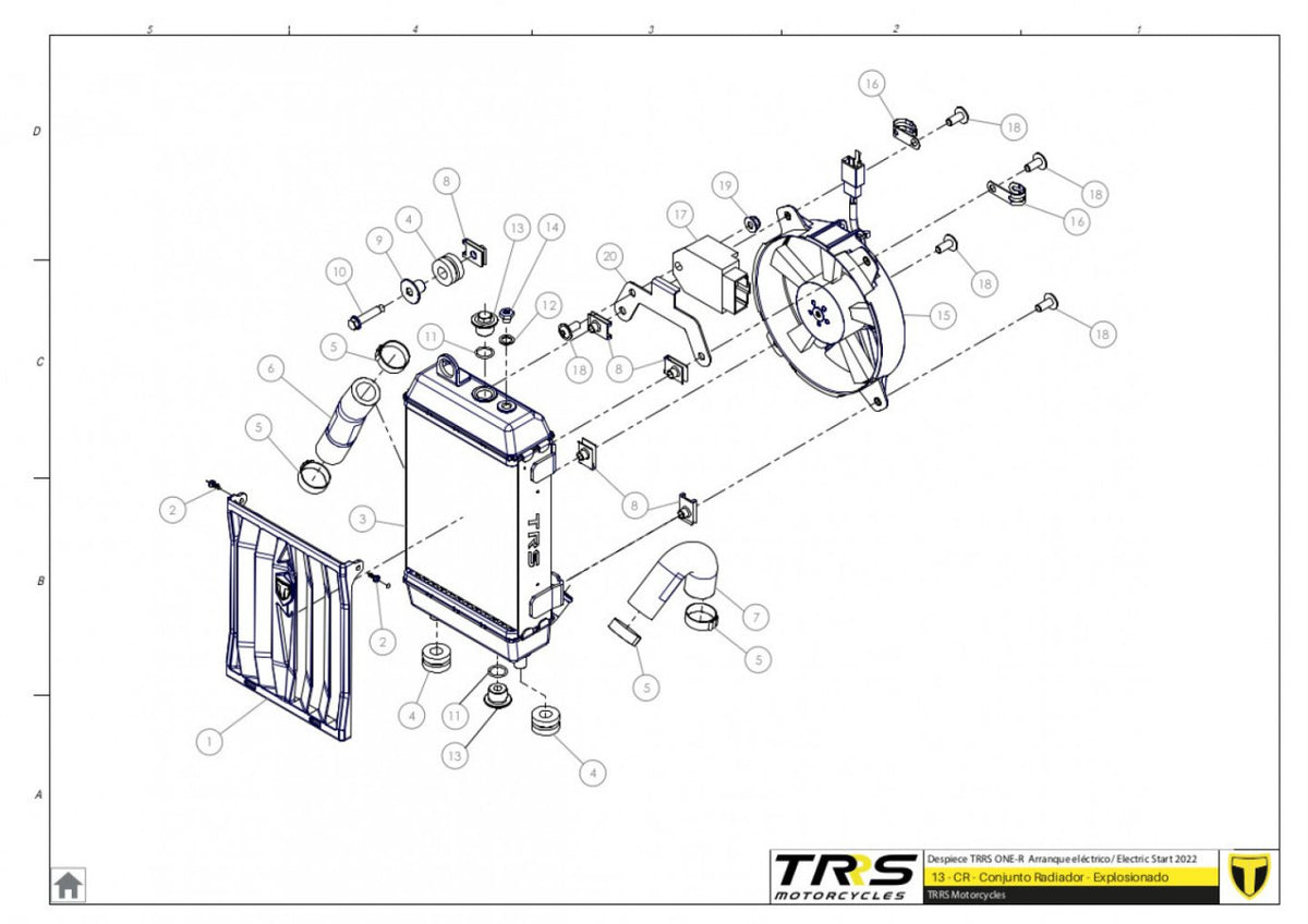 TRRS 2023 ONE R ELECTRIC START (COMPETITION) — 13TR Radiators