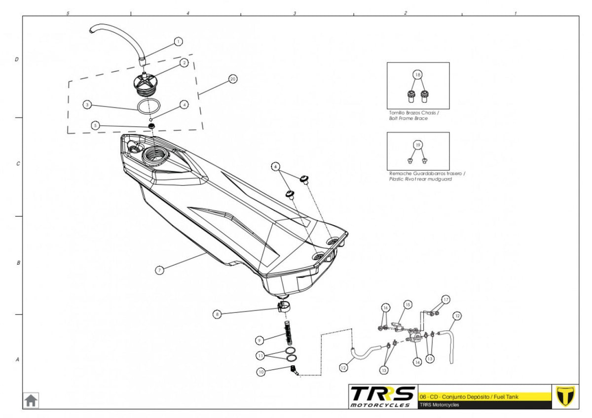 TRRS 2023 XTRACK ONE RR (COMPETITION) — 06TR Degvielas tvertne