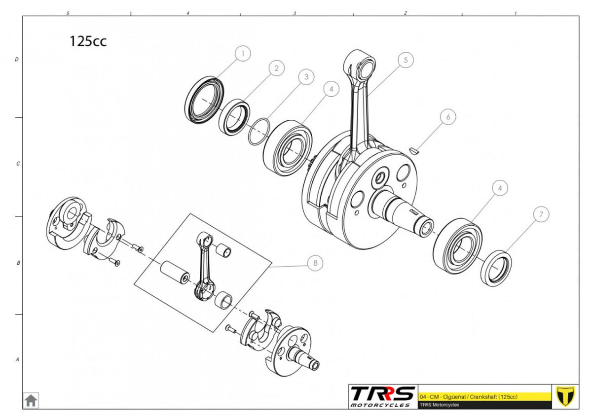 TRRS 2024 ONE RR — 04MT-125 Kloķvārpsta 125cc