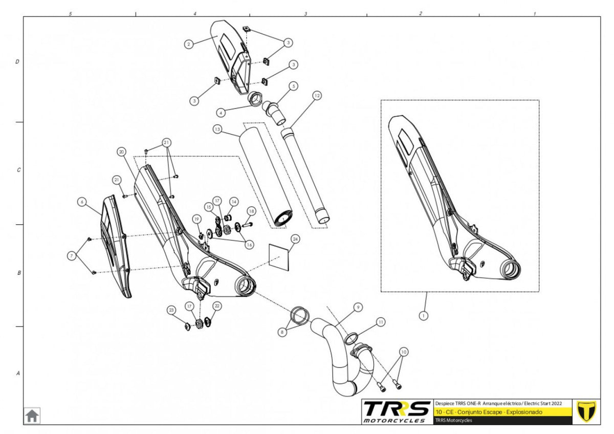TRRS 2023 ONE R ELECTRIC START (COMPETITION) — 10TR Izpūtējs