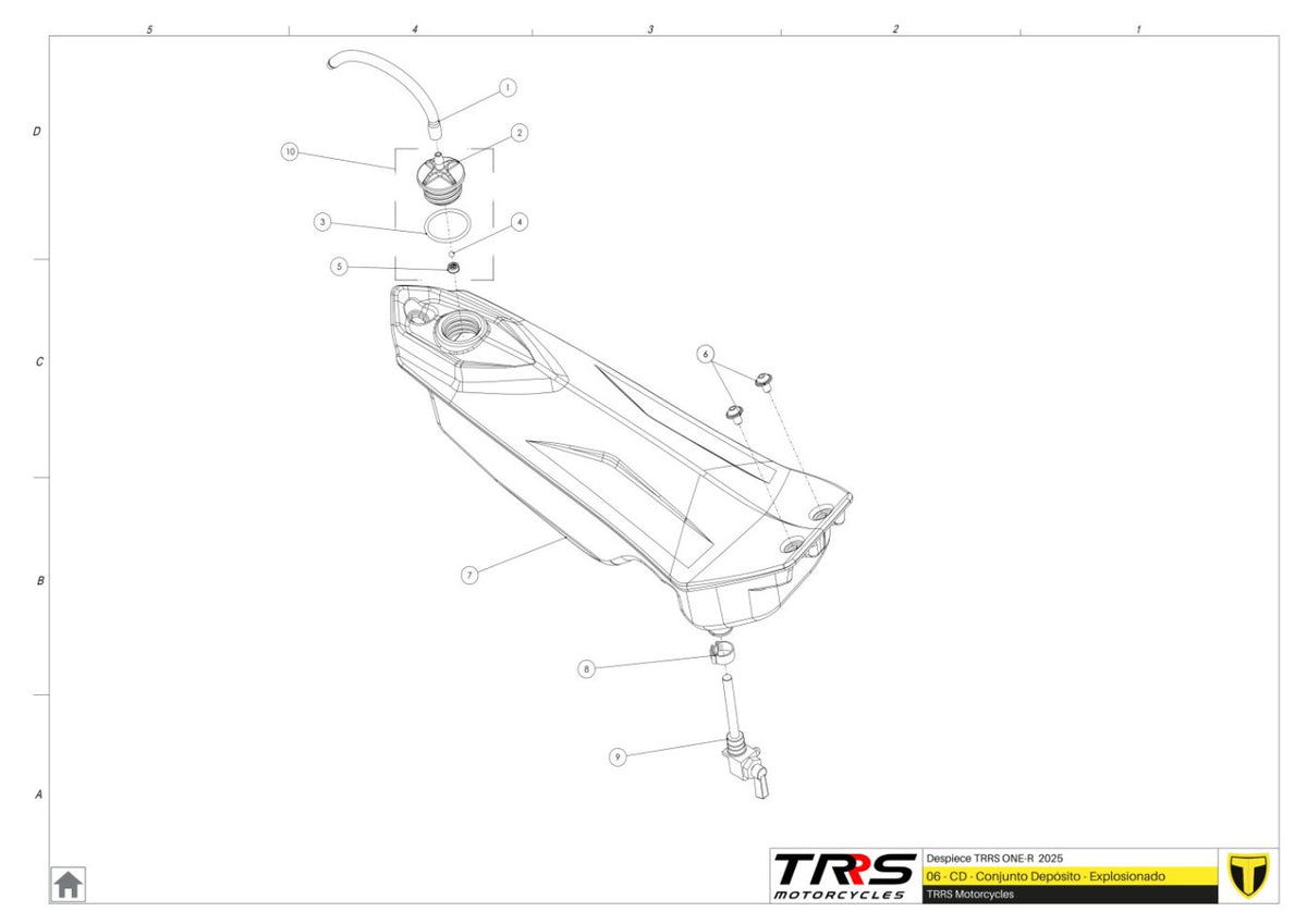 TRRS 2025 ONE R (COMPETITION) — 06TR Degvielas tvertne