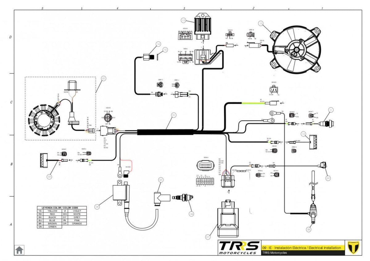TRRS 2023 ONE RR ELECTRIC START — 09TR Elektroinstalācija