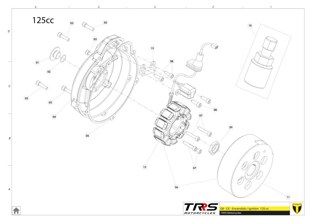 TRRS 2024 XTRACK ONE RR (COMPETITION) — 08MT-125 Aizdedze 125cc