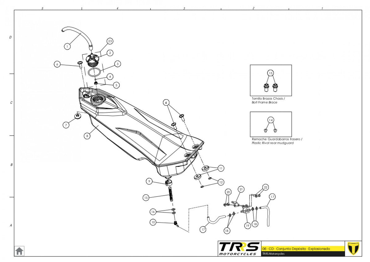 TRRS 2023 XTRACK ONE ELECTRIC START — 06TR Degvielas tvertne