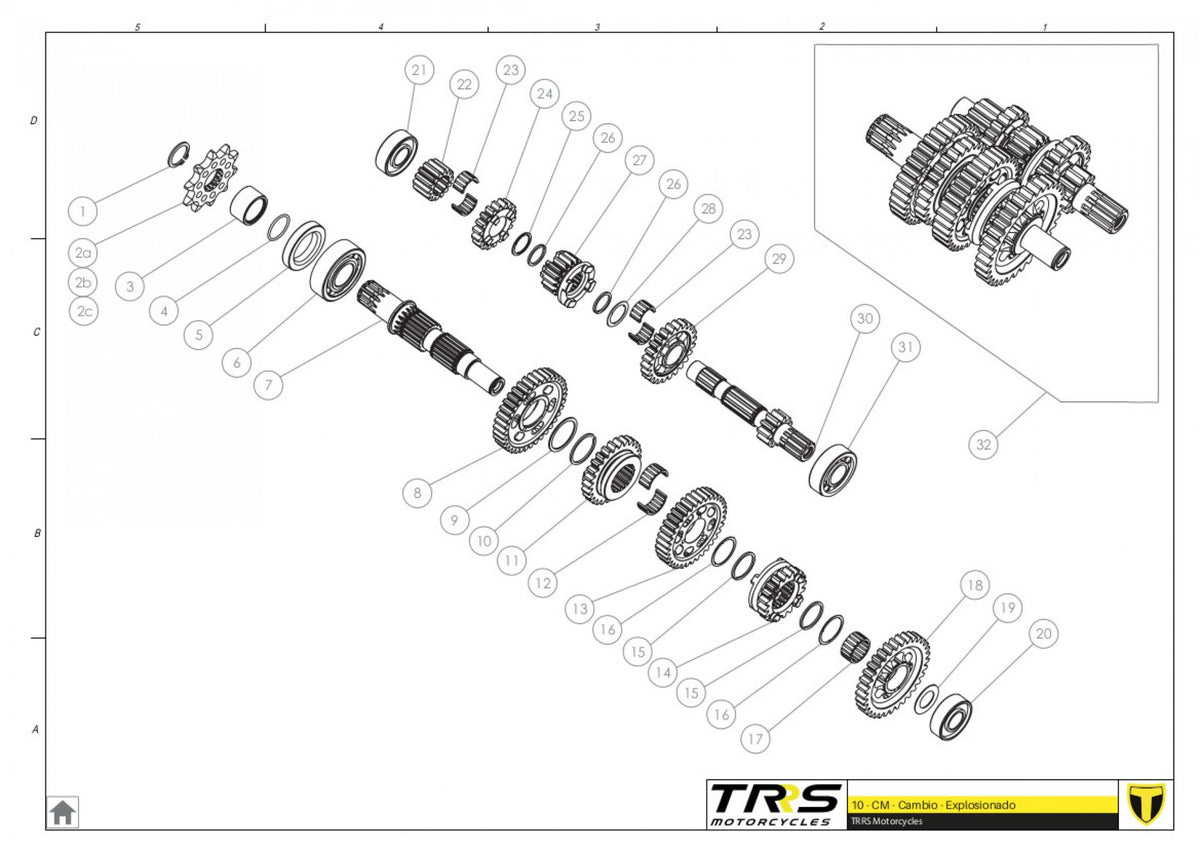 TRRS 2023 XTRACK ONE — 10MT Pārnesumu pārslēgs