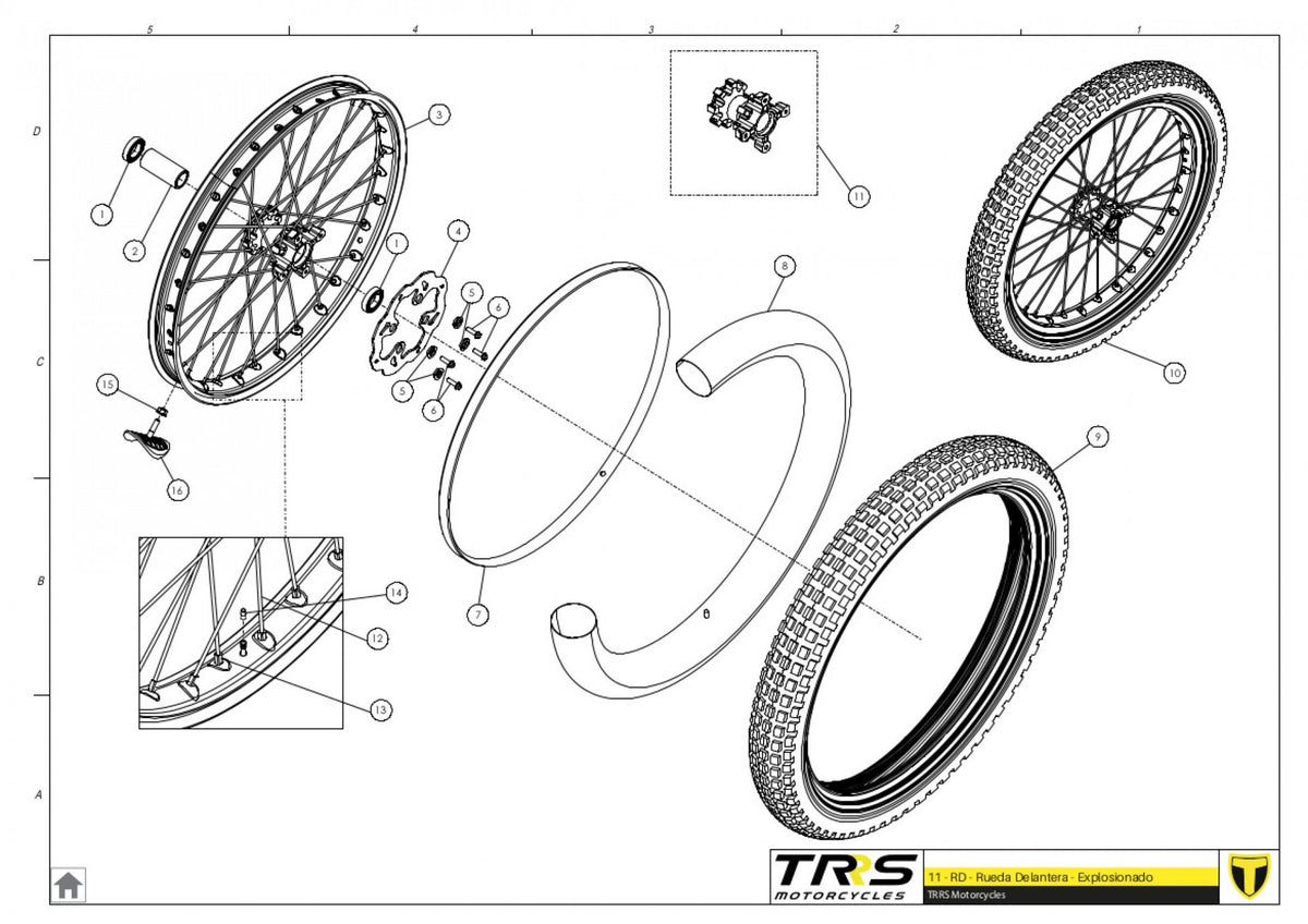TRRS 2023 ONE ELECTRIC START — 11TR Priekšējais ritenis