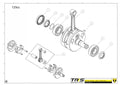 TRRS 2023 XTRACK ONE — 04MT-125 Kloķvārpsta 125cc