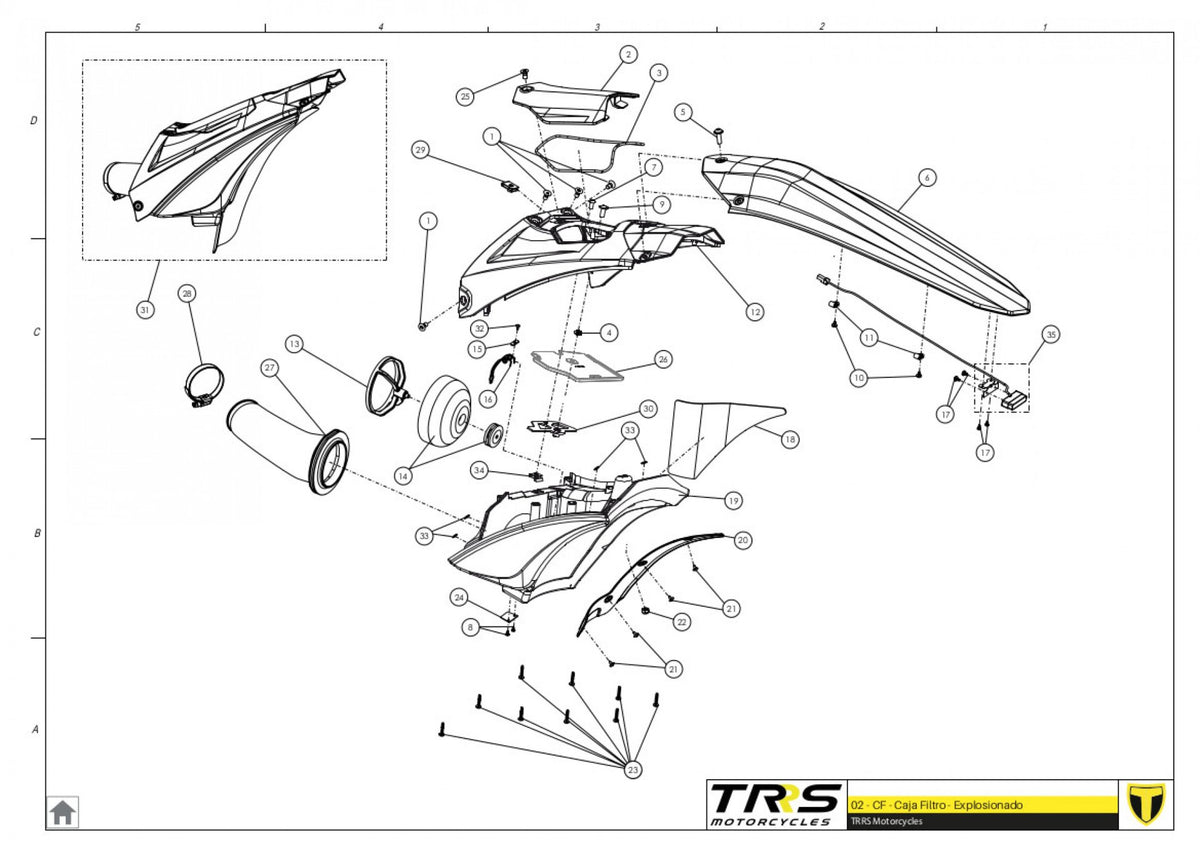 TRRS 2023 ONE — 02TR Gaisa filtra kaste