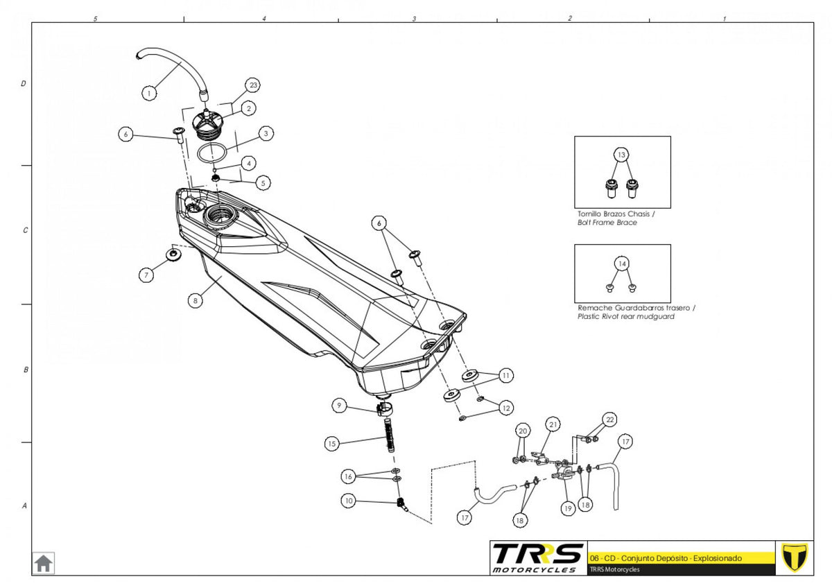 TRRS 2023 XTRACK ONE — 06TR Degvielas tvertne